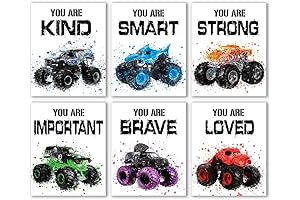 IIILUYOT Monster Jam Bedroom Decor