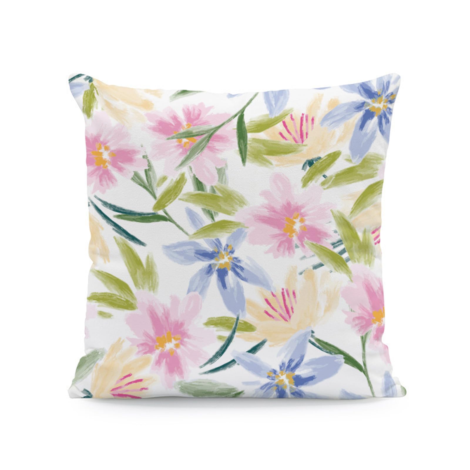 ZEPFJHE Decorative Pillow Cover 45 Cm Polyester Cushion Cover with Printed Front for Sofa Living Room Bedroom Accent Sofa Seating Accent