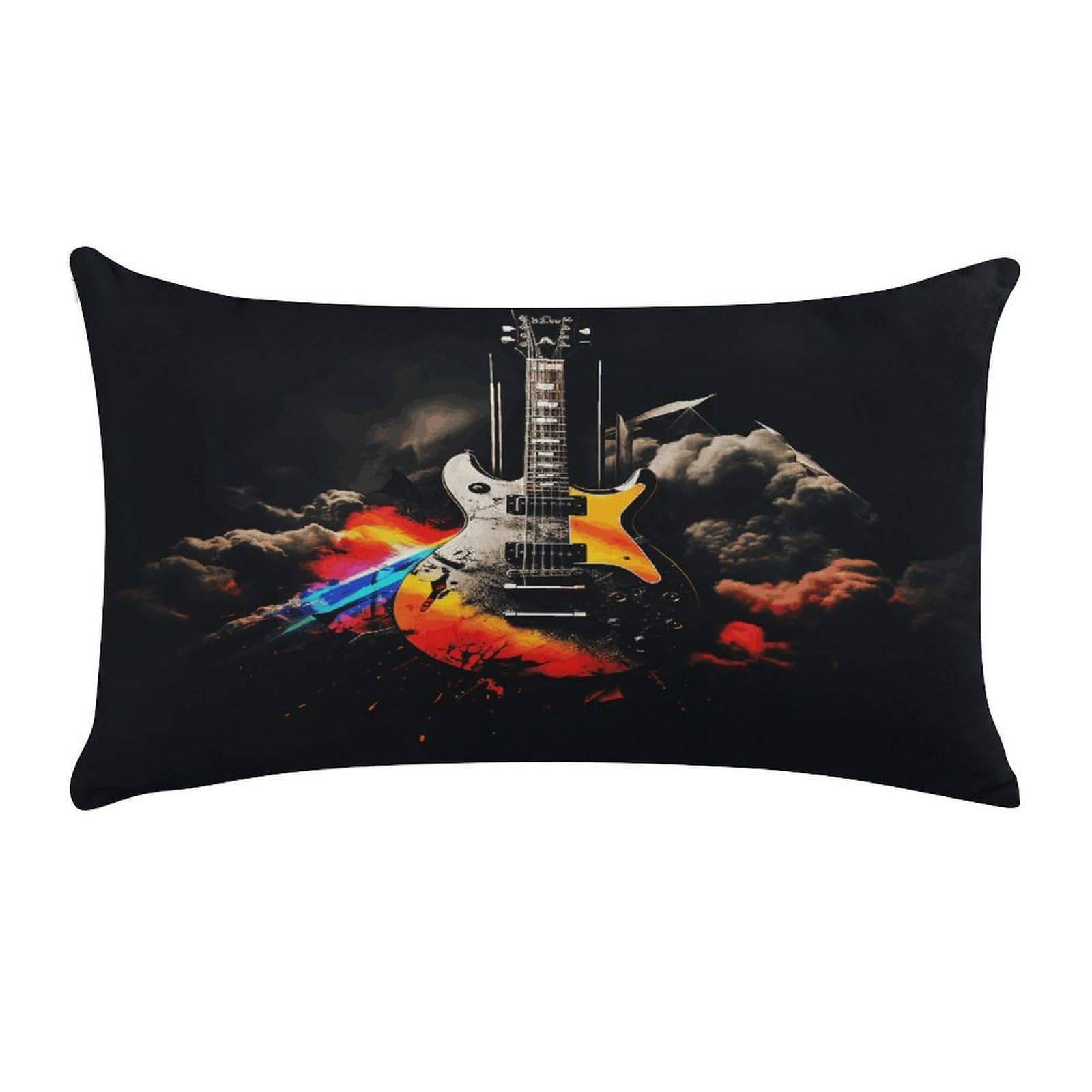 Wsoihfec Style Rock Musiccushion Case Throw Pillow Cover