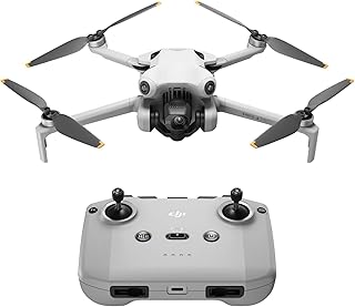 DJI Mini 4 Pro (DJI RC-N2), Drones con cámara para adultos 4K, menos de 0.549 lbs/249 g, tiempo de vuelo de 34 minutos, distancia máxima de transmisión de video de 12.4 mi, detección de visión