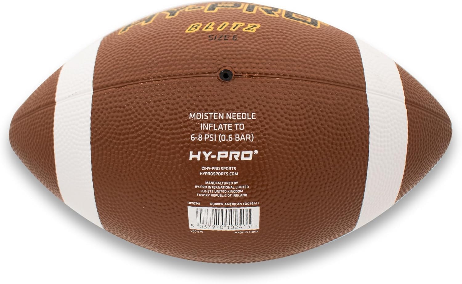 Hy-Pro Ballon de Football américain Taille 6 Caoutchouc Marron