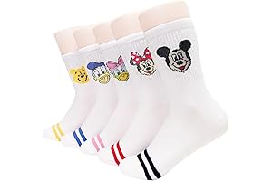 Disney Women's Crew Socks (5 Pairs)