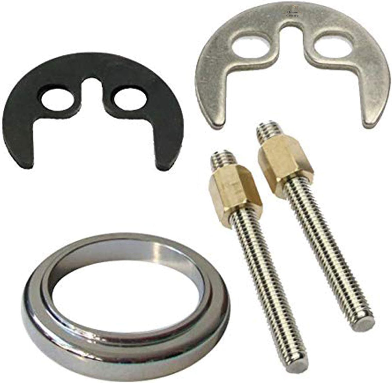 Home Centre Mono Basin Tap Fixing Set Mounting Kit 2 Holes Bracket Bolt Sink Kitchen Bath Two Bolts Set