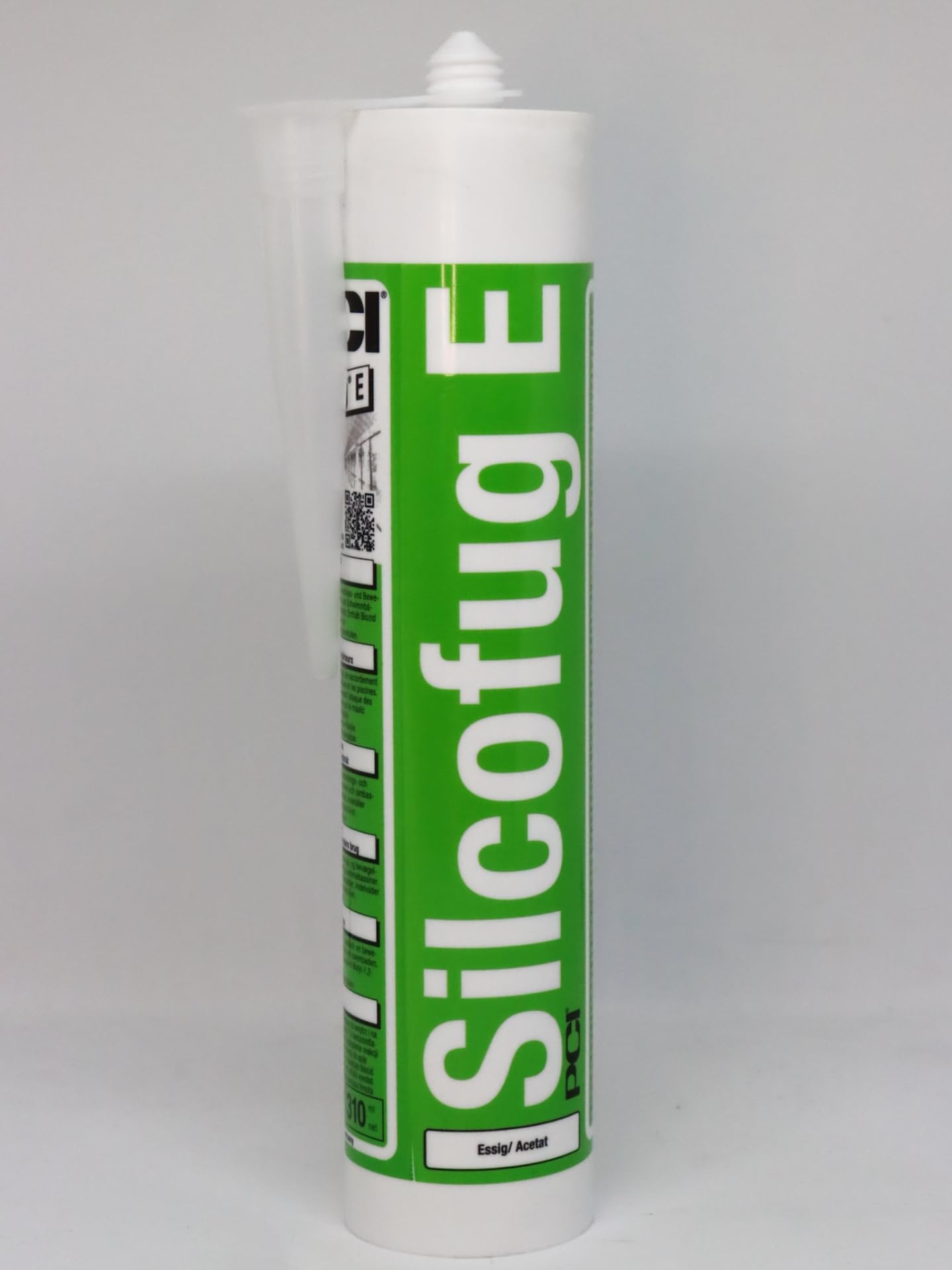 PCI Silcofug E 12 x 310 ml 31 Zementgrau Silicon Sanitärsilicon Bausilicon Silikon Bad Dusche Balkon Terrasse Wohnung Sika