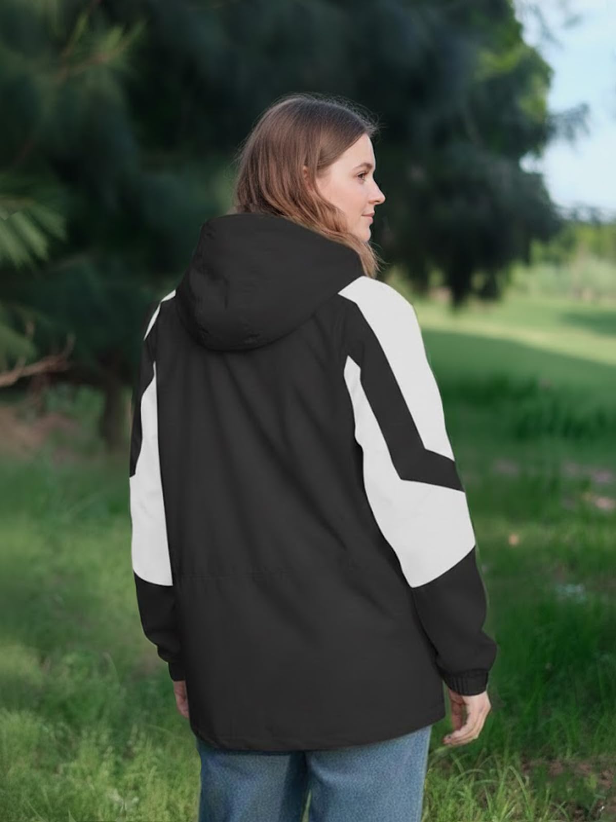Chaquetas Softshell para mujer, impermeables, ligeras, cálidas, para senderismo, viajes, esquí, cortavientos — view 3