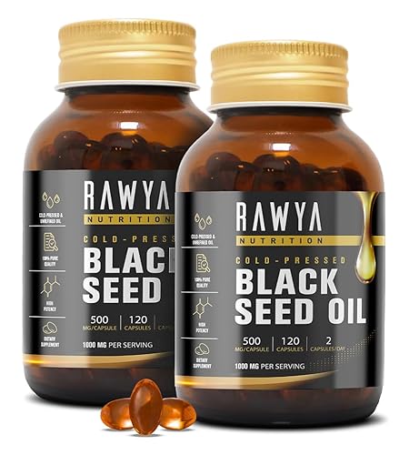 RAWYA Black Seed Oil 2 Packs - 120 Softgel Capsules