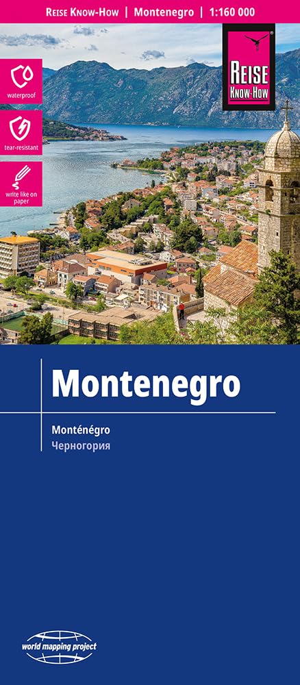 Montenegro: (world mapping project) (Montenegro (1:160.000)): reiß- und wasserfest (world mapping project)
