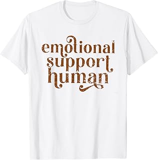 Emotional Support Human Graduation New Therapist Credentials T-Shirt