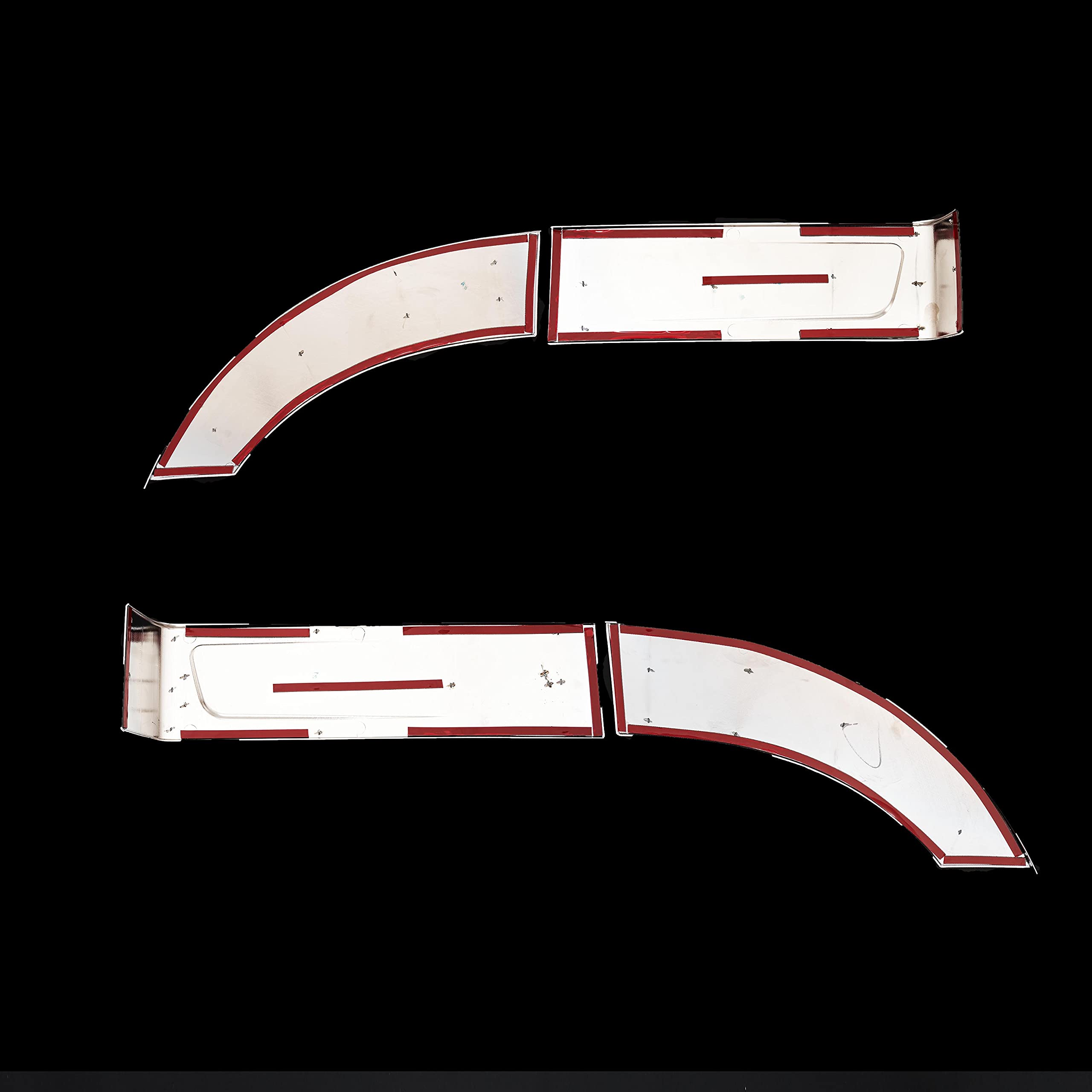 新品即納 日野 17プロフィア メッキ フェンダーカバー2分割 貼付けタイプ 日野 17プロフィア メッキ フェンダーパネル 二分割タイプ