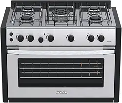 Fogão de Embutir 5 Bocas Venax Gaudi Platinum GII Inox Gás GLP 127 V