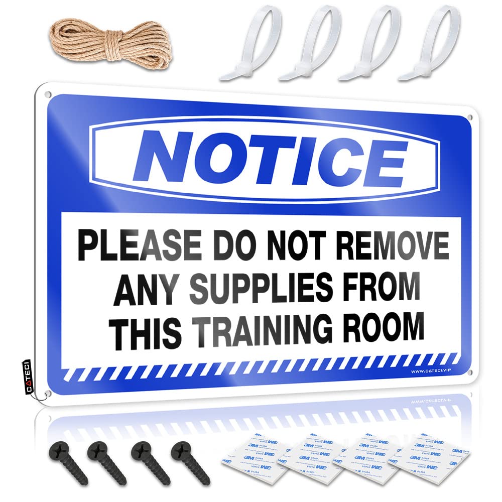 Fzfn Colour Art Collection Nostalgic Notice Please Do Not Remove Any Supplies From This Training Room For Checkout - Necessities Customizable(30X40cm)
