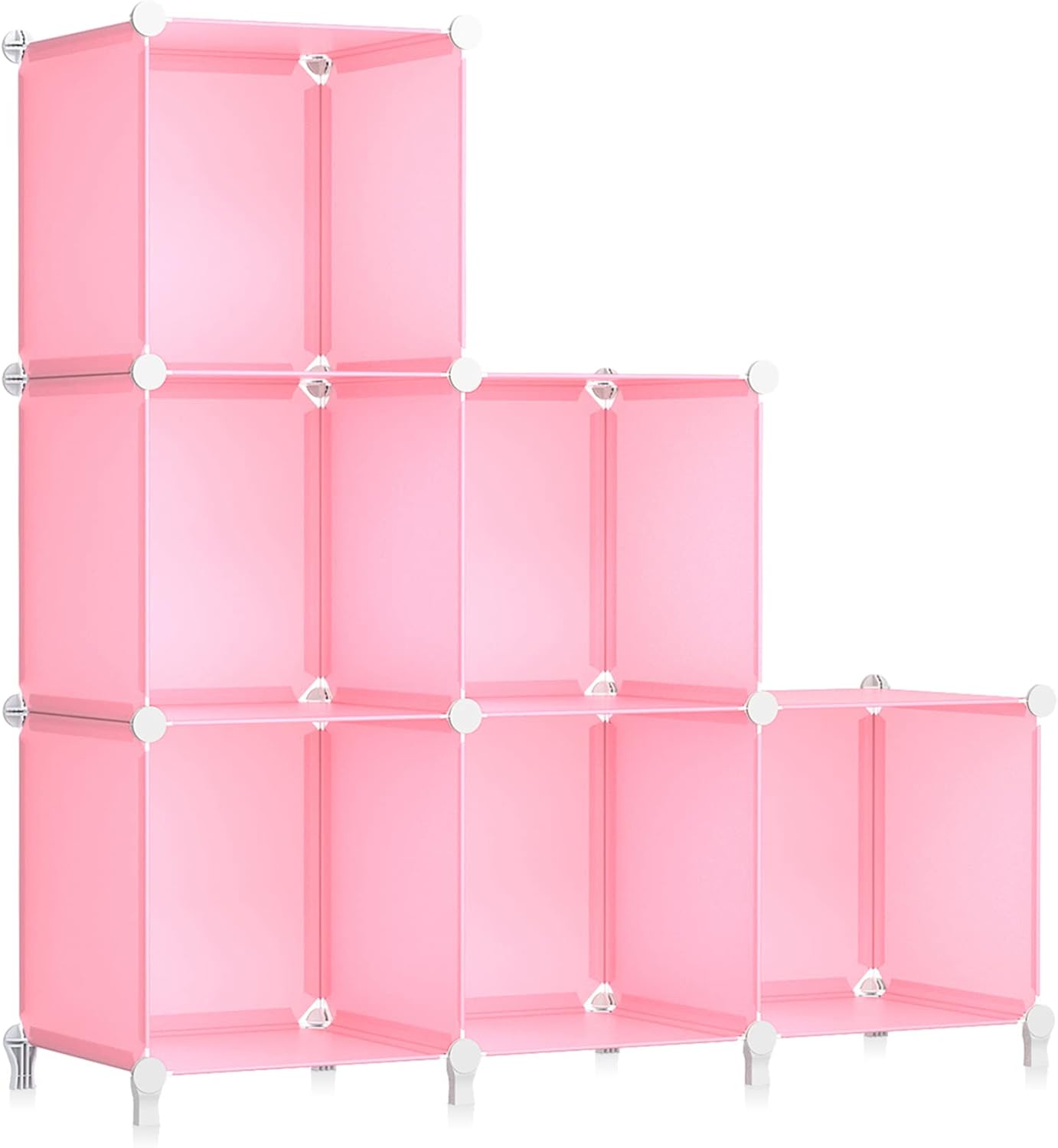 FUNLAX Closet Organizers and Storage, 6 Cube Storage Shelf Portable