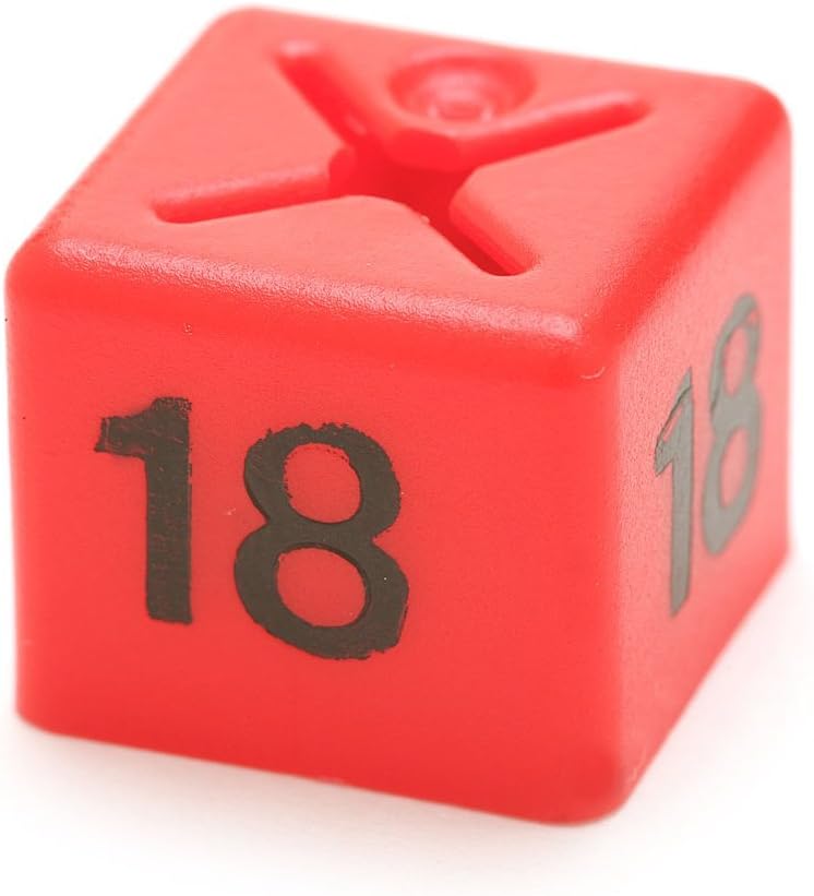 50x 18 SIZE CUBE GARMENT CLOTHES MARKER SIZE NUMBER