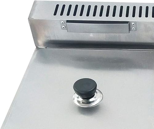 Miniatura 5 de Calentador de alimentos comercial de 2 sartenes, 6L 2 quemadores, freidora de gas, freidora de gas de acero inoxidable NG/LPG, freidora de gas 122.0