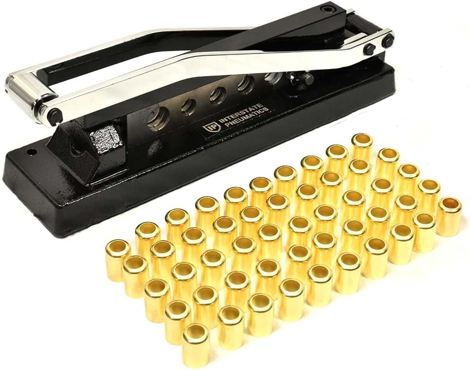 Interstate Pneumatics H456K 3 In 1 V-Grip Type Crimper Kit For 1/4 Inch 3/8 Inch 5/16 Inch 1/4 Inch 1/8 Inch And 3/16 Inch Hose I.D - Foto 6