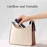 Vista 4 de Luz UV para uñas de gel, mini lámpara LED U V de mano con soporte, secador de uñas portátil recargable USB inalámbrico para secado rápido, negro