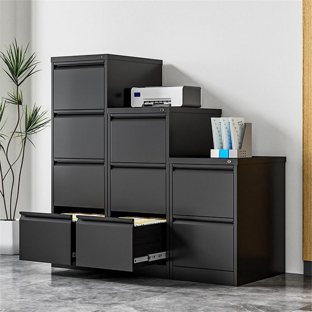 Armadio di archiviazione moderno per ufficio domestico con serratura Archiviazione dati multifunzionale Armadio basso per documenti legali/A4 Soluzione organizzazione ufficio