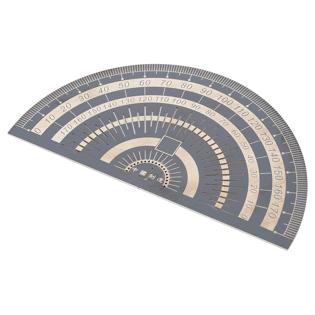 Precision Marking Protractor Stainless Steel Angle Protractor Measuring Tool Electroplated Black Woodworking Ruler Angle Measure Tool