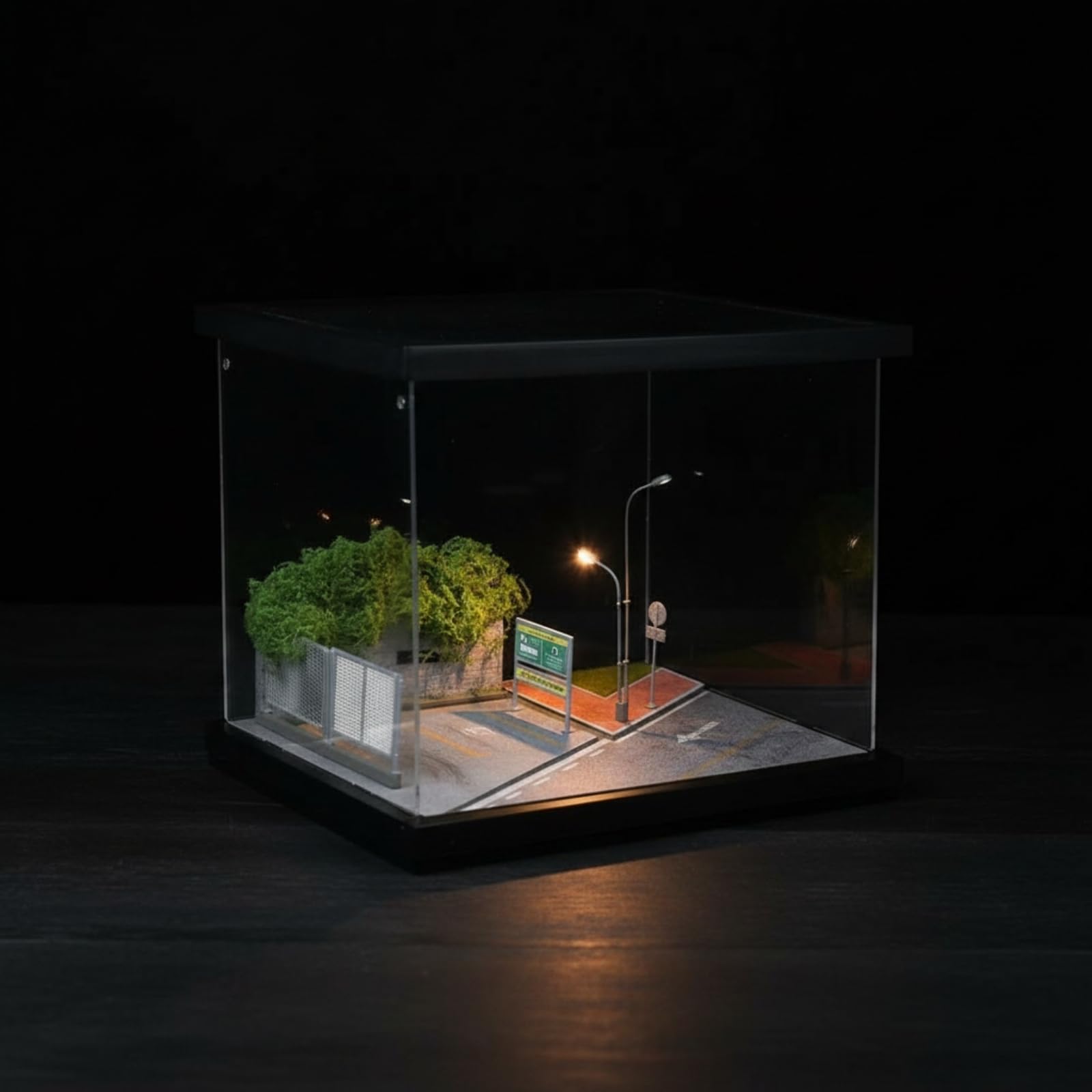 Beleuchtet Straßenszene-Diorama