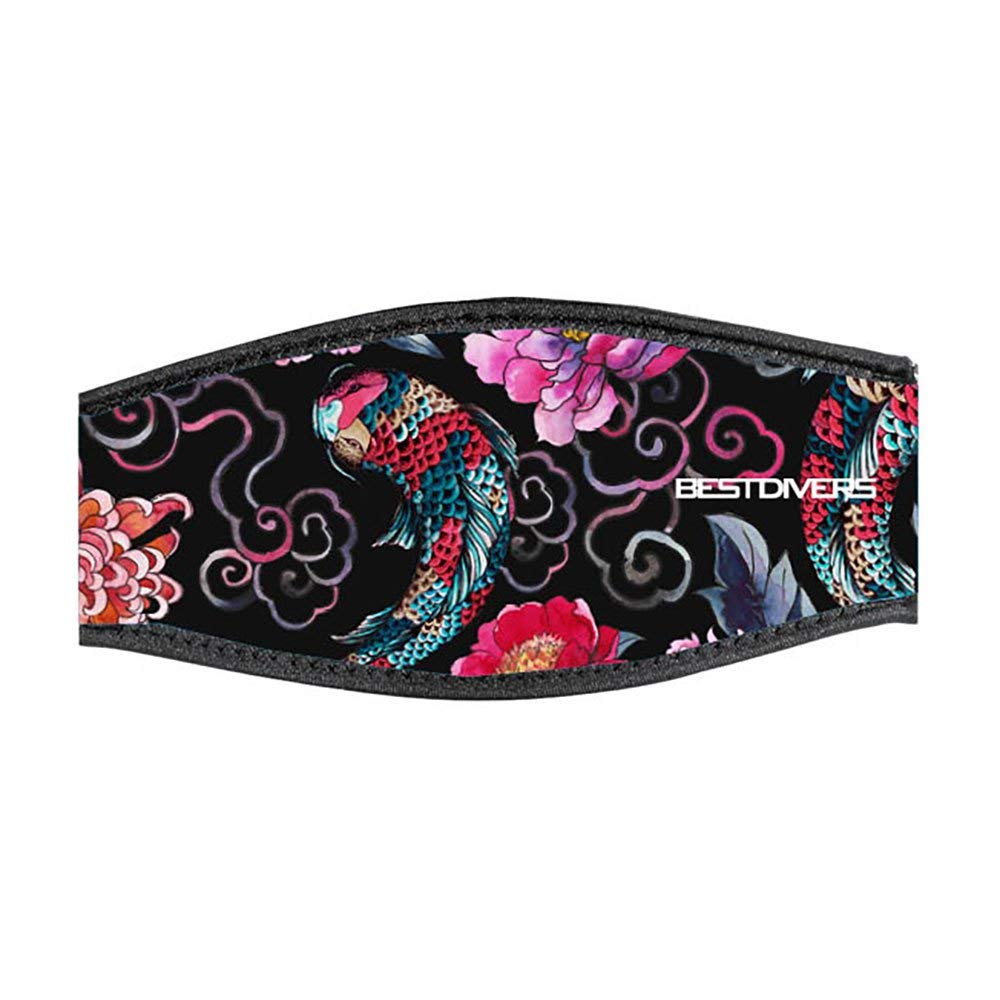 Best Divers, Cinturino Maschera in Neoprene, Chiusura a Strappo, KOY