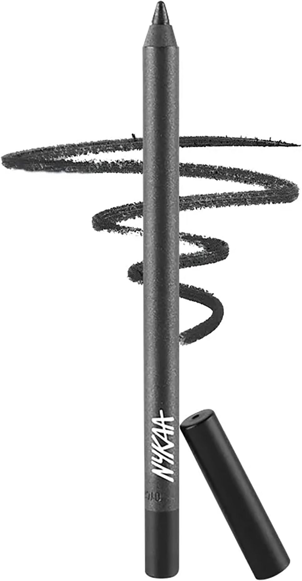 NykaaGlamoreyes Colour Eye Pencil Kajal smudge-proof, Water-proof & fade-proof formula, keeps the intense color locked down for long hours - Voodoo Grey 04 (1.2gm)
