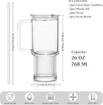 INSETLAN glass tumbler