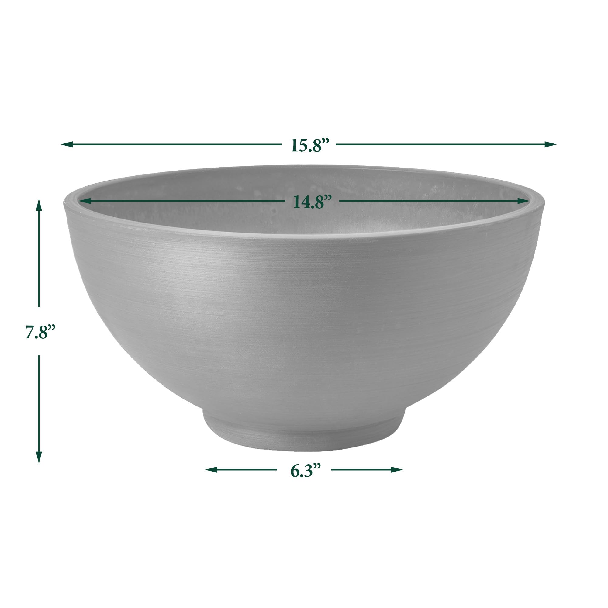 Amazon.com: PSW Pot Collection 12x6 inch Plastic/Stone/Wood