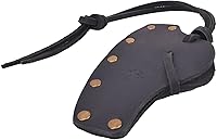 Vista 7 de Funda de cuero duradera para hacha, cubierta de cabeza de hacha, protector de hoja de hacha, herramienta de camping