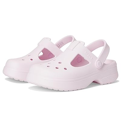 Crocs Kids Classic Mary Jane Clogs (Little Kid/Big Kid) Kids Shoes Pink Milk