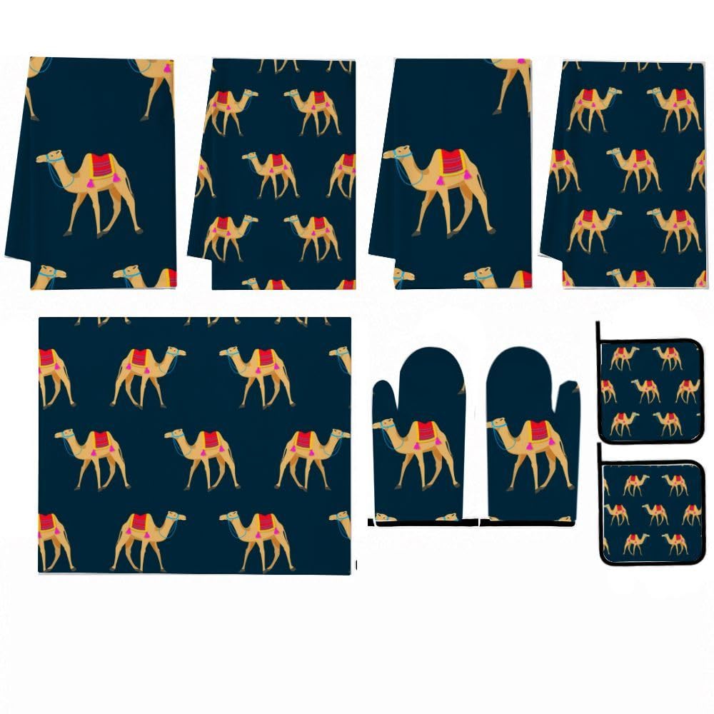 9PCS Carino Camel Cucina Decor e Accessori Set