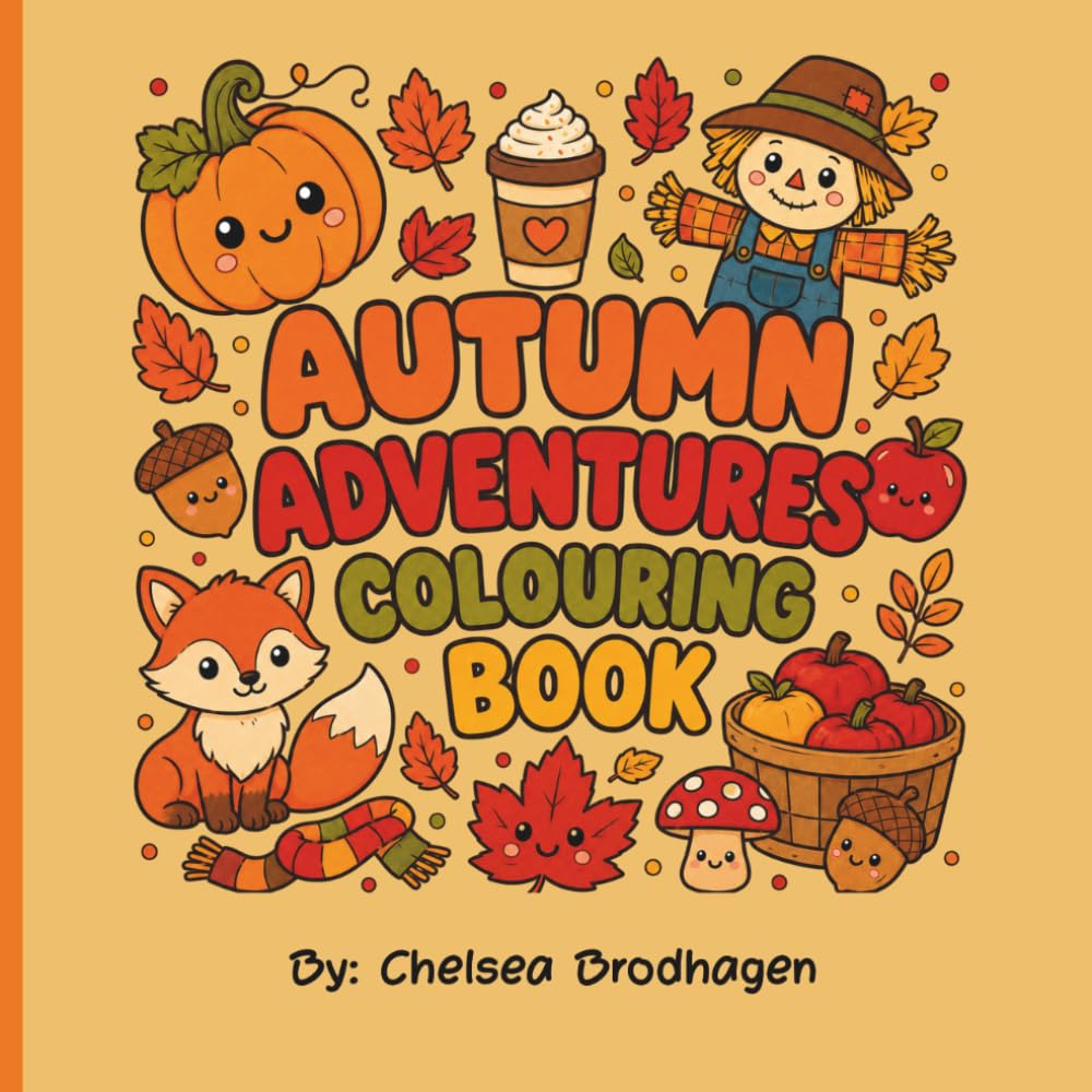 Autumn Adventures Colouring Book: A playful autumn colouring adventure for kids and families