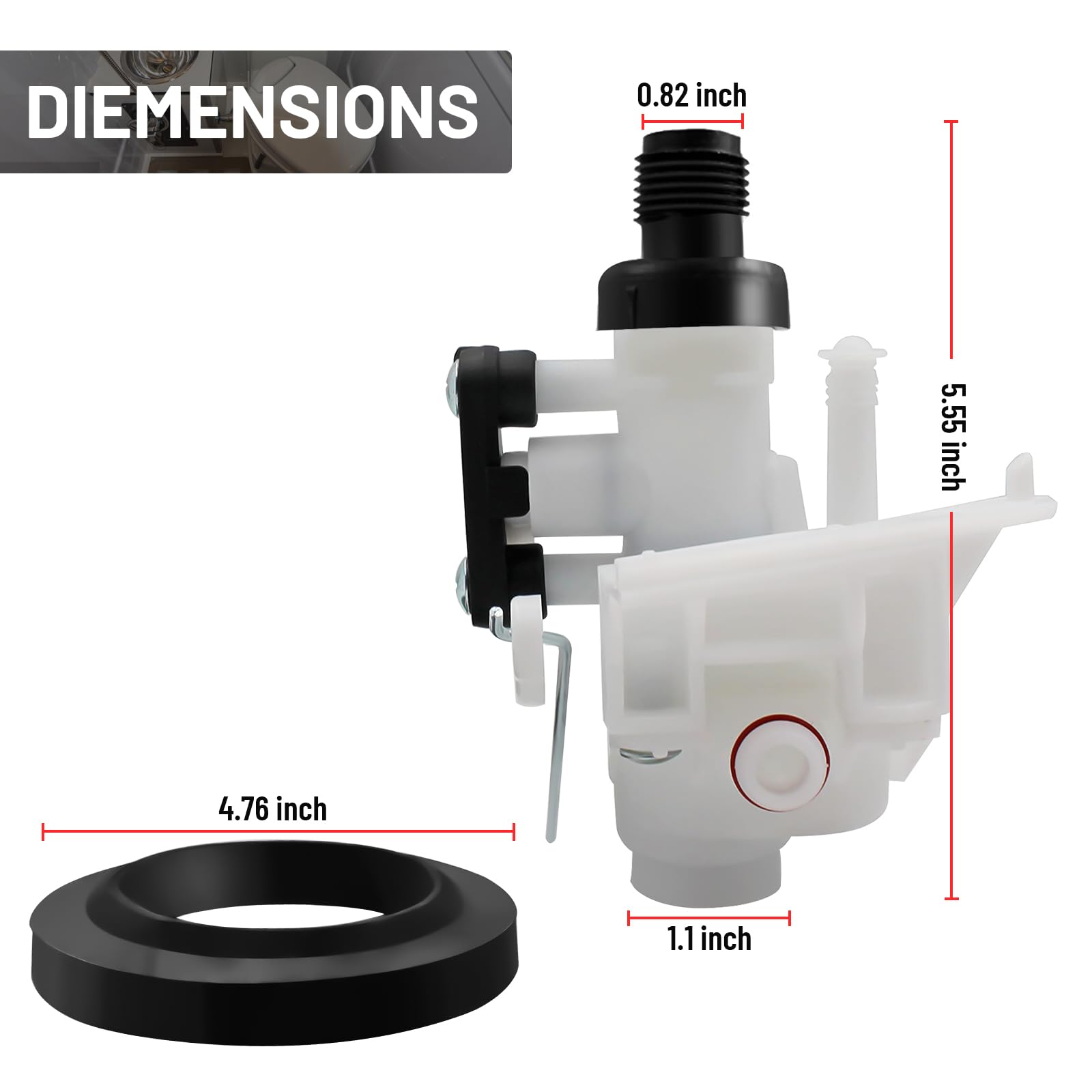 Valve Module Assembly Snapklik.com : 31705 Toilet Water Valve Module Assembly Compatible