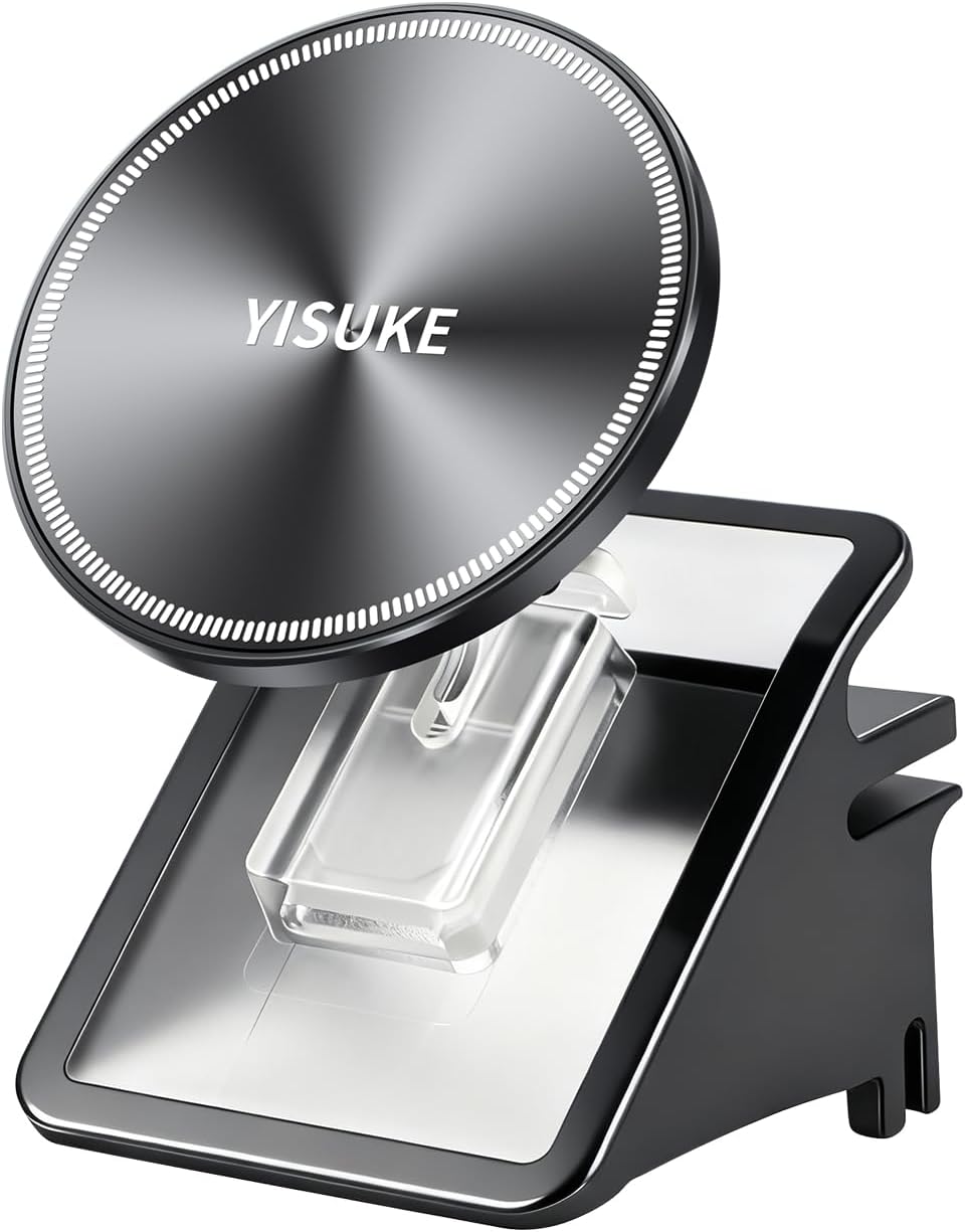 Tesla Dashboard Phone Mount – Only for 2024-2025 Model 3 Highland & 2025-2026 Model Y Juniper – Ultra-Strong N55 Magnetic Holder & Open Design for iPhone Android – Safer Driving Navigation