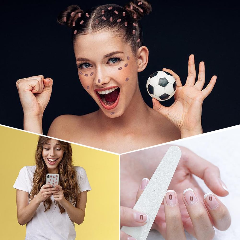 CRASPIRE About 1600Pcs/Box Mini Football Flatback Charms 40G Mini 0.2x0.3 | Polymer Clay Sports Slices Rugby Ball Softball Sprinkles Confetti Cabochons Pieces for DIY Craft Nail Arts Cellphone Party