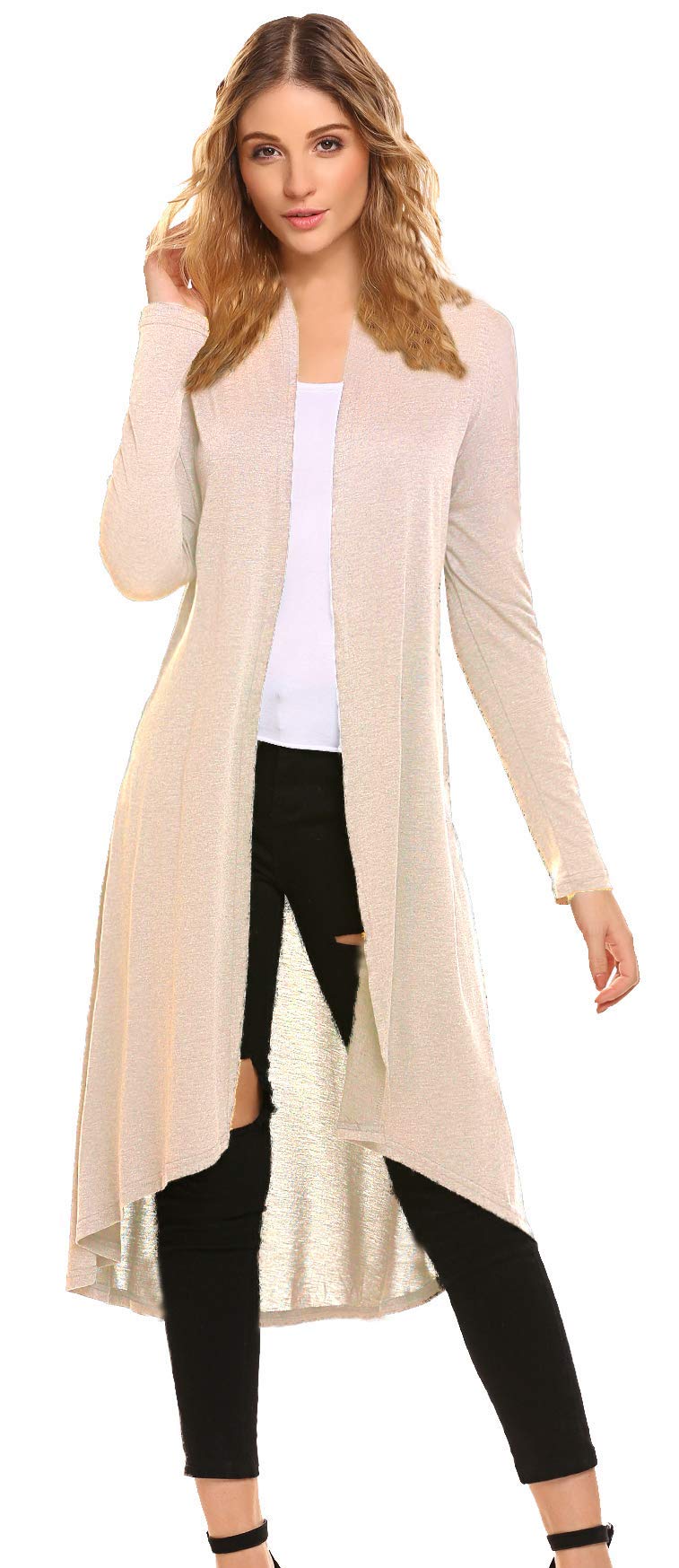 sheer duster cardigan