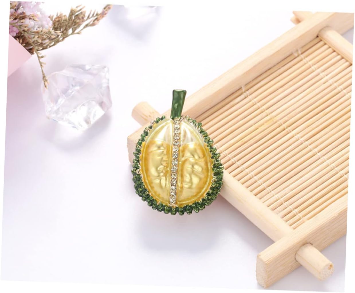 VANZACK Durian Brooch Set 5pcs Fruit Enamel Pins Alloy Decorative Brooches for Boys and Girls Adults Perfect for Outfits Events