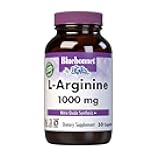 Bluebonnet Nutrition L-Arginine 1000mg, Free-Form Amino Acid, Nitric Oxide Precursor, Gluten-Free, Non-GMO, Kosher Certified, Vegan, 50 Caplets, 50 Servings