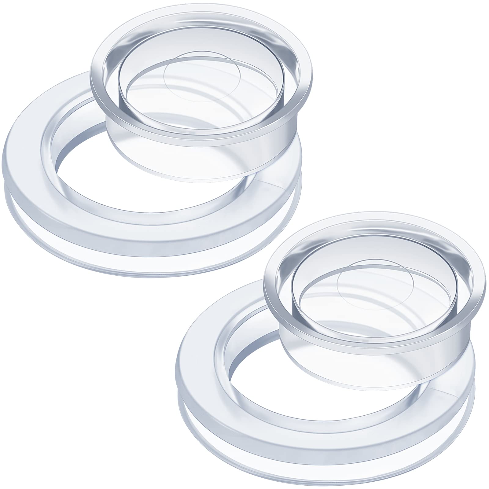 clear plastic patio umbrella table ring Amazon.com : Jetec 2 Inch Patio Table Umbrella Hole Ring with Cap Set  Silicone Transparent Umbrella Thicker Hole Ring Plug and Cap Set for Outdoor  Patio Garden Beach Table Umbrella Plug (Clear,2
