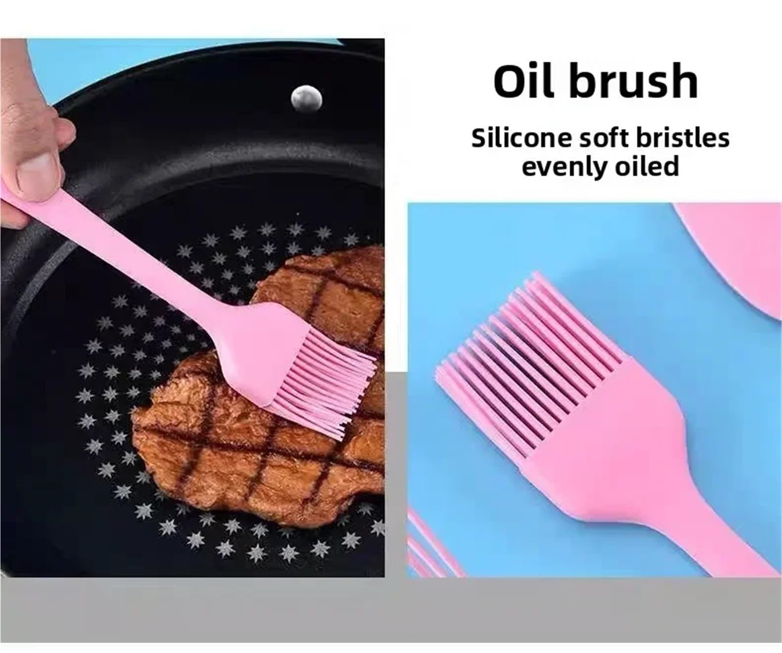 Silikon Küchenhelfer Set Beständiges Silikon-Backen-Set, 5-teilig, Schaber, Ölbürste, Schneebesen, Kochen(Green)