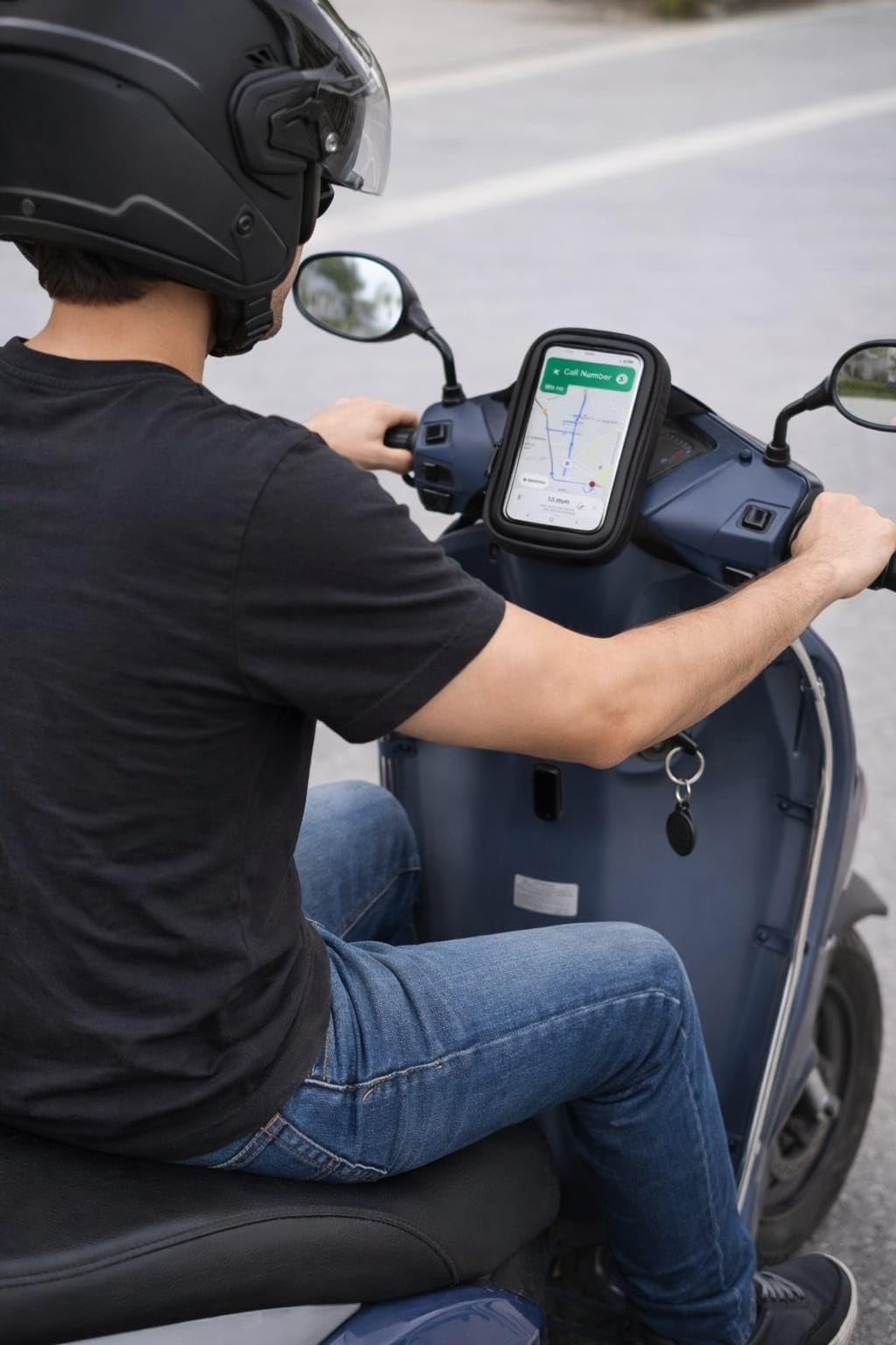 Styxer Waterproof Bike Scooter Handlebar Mobile Holder Bag with Touch Screen & Zipper