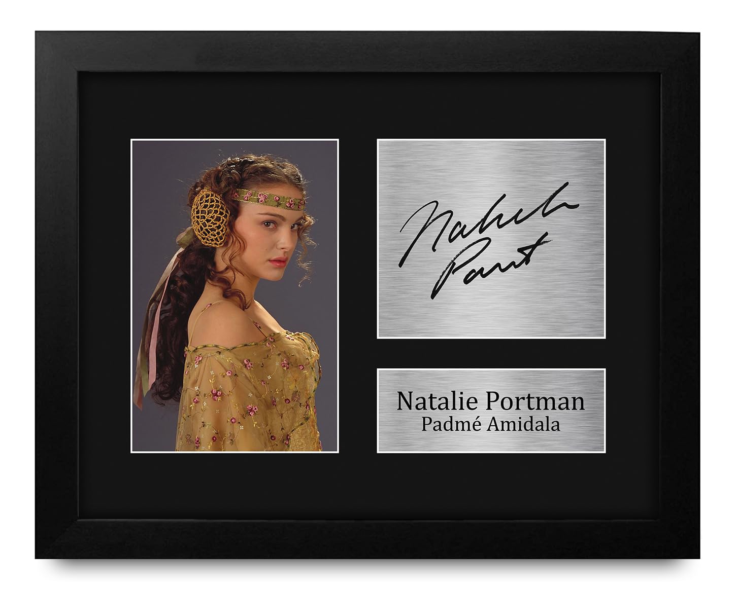 Amazon.com: HWC Trading Natalie Portman Framed Gift Signed Printed