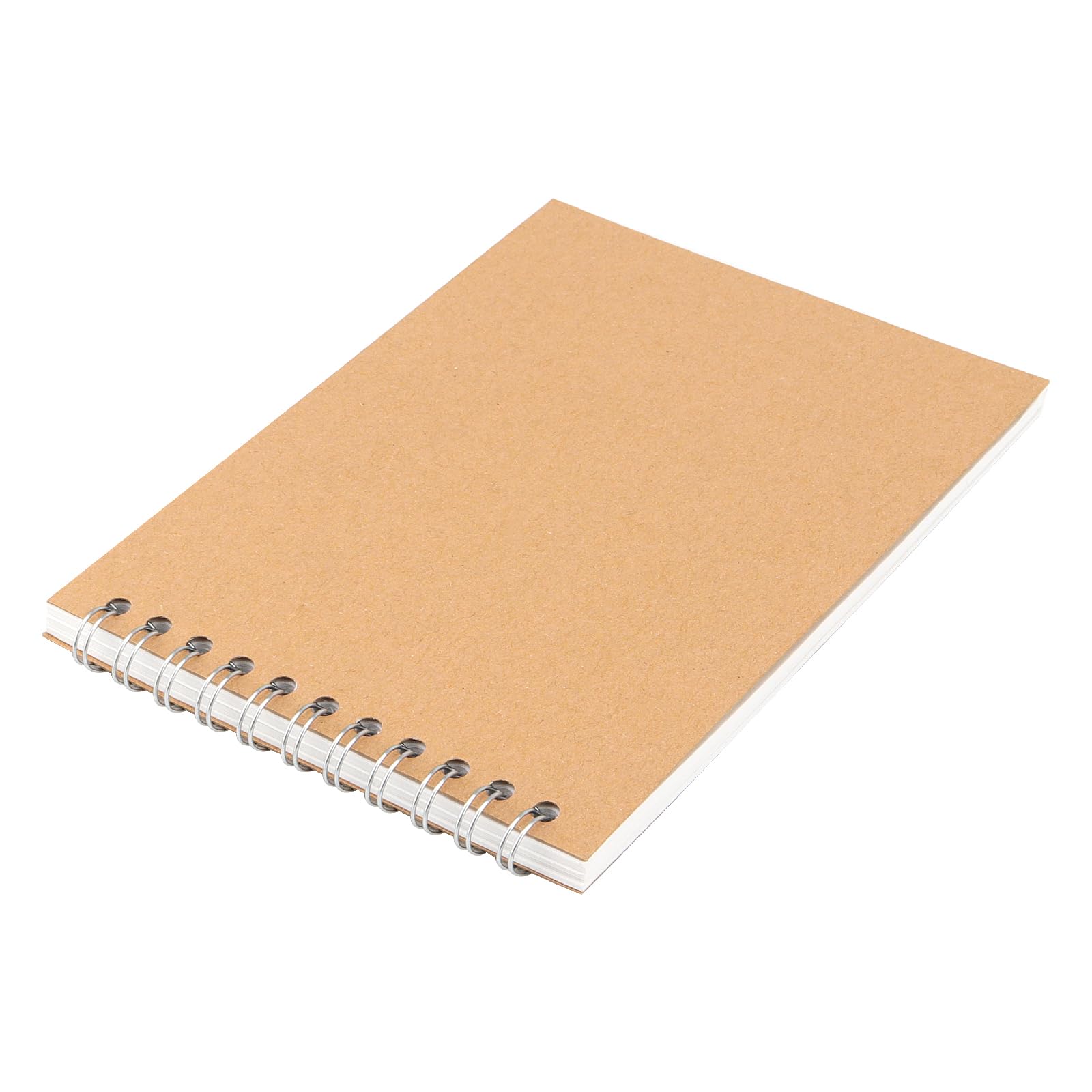 GINLANK 35 quaderni da disegno formato A6, rilegatura a spirale superiore, copertina in carta kraft, blocco per schizzi, disegno, scrittura, 120 pagine/60 fogli