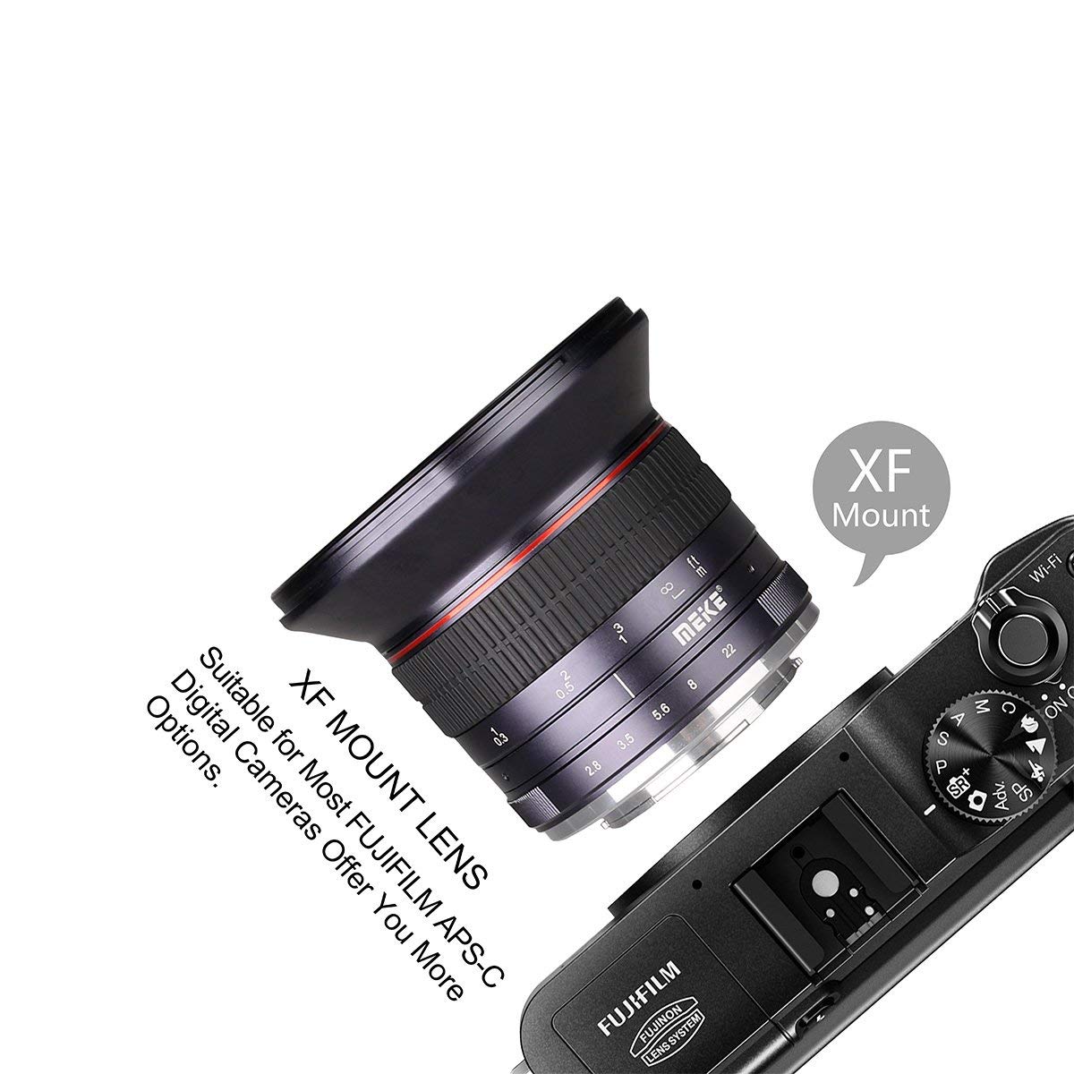 Meike MK 12mm f/2.8 Ultra Wide Angle Fixed Manual Focus Lens for