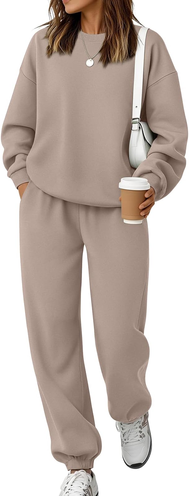 AUTOMET Womens 2 Piece Sweatsuits Fall Outfits Matching Lounge Sets