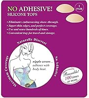 Vista 2 de No Adhesive Reusable Silicone Nipple Covers