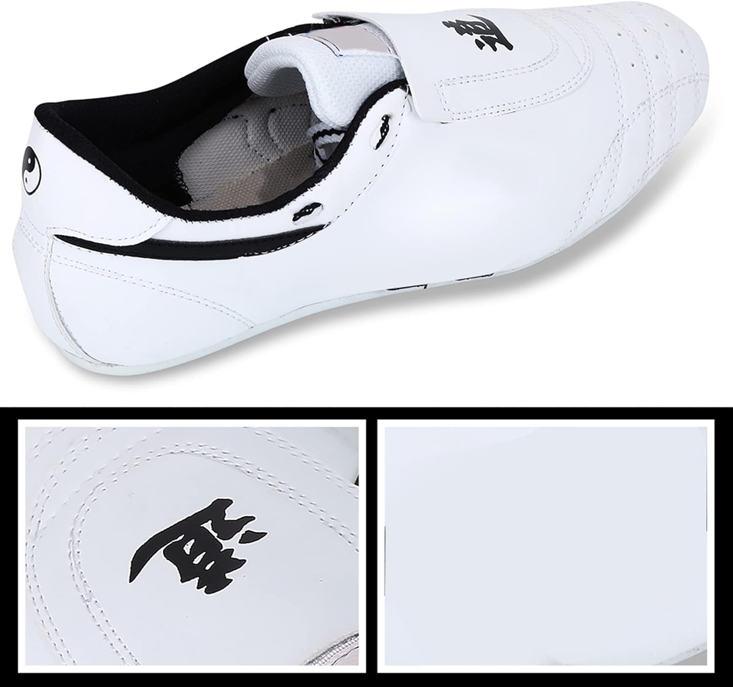 Dilwe Kong Fu Shoes, Reliable Taekwondo Shoes for Men and Women Children, White - Image 6