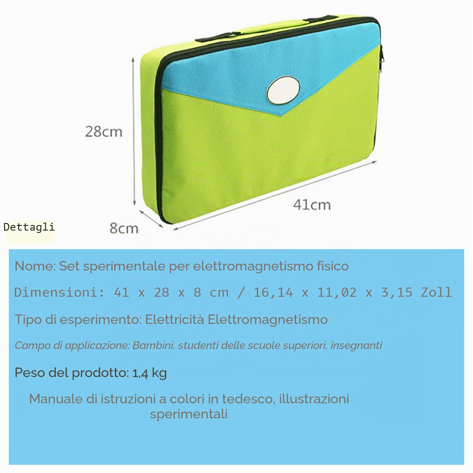 Kit e circuiti elettrici di Fisica STEM,Esperimenti Kit Scientifico per scuola,Elettricità e Magnetismo Set per imparare ed esplorare l'elettromagnetismo dei circuiti base,Educativi Regalo