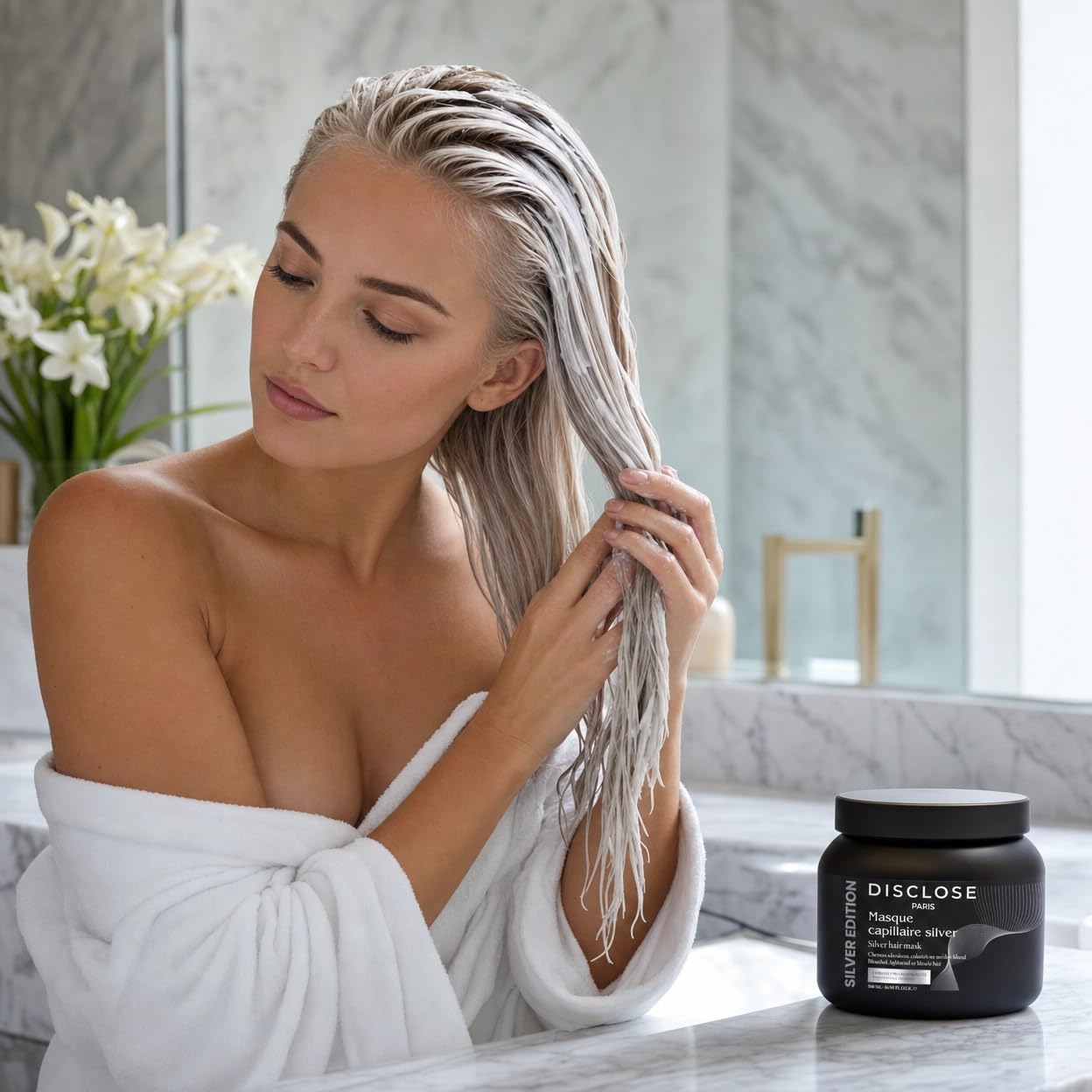 SHAMPOING 500 ml+MASKA 500 ml+SERUM 50 ML Z OLEJEMEM ARGANOWYM - BEZ SUŁU I PARABENÓW PROFESJONALNA FORMUŁA