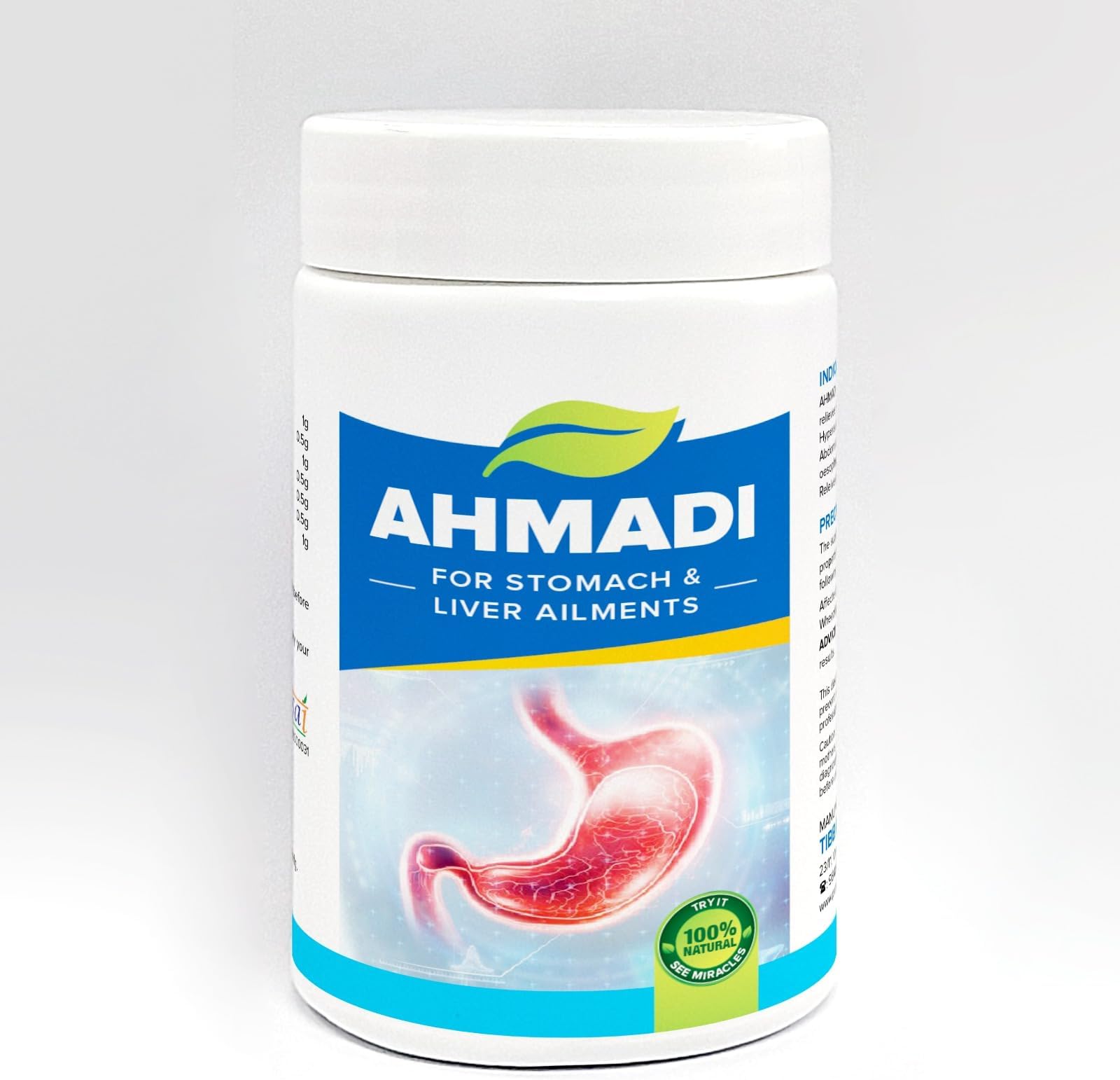 AHMADI Cooling Remedy for Stomach and Liver | Relieves fromGastric Ulcer, Appetising and relieves stomach pain.