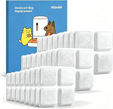 24 Pack PLUS Pet Food Desiccant Bag for Petlibro Automatic Cat Dog Feeders